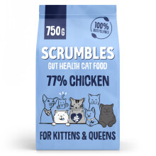 Scrumbles Complete Dry Kitten Food Gluten Free Recipe 750g
