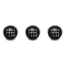 3X 6 Speed Gear Shift Knob Emblem Badge Cover Cap for Transporter T5/T6 Mk5 Mk6