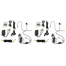 2X 3 Inch 1080P HD Motorcycle Camera DVR Motor Dash Cam with Special Dual-Track Front Rear Recorder Electronics KY-MT18