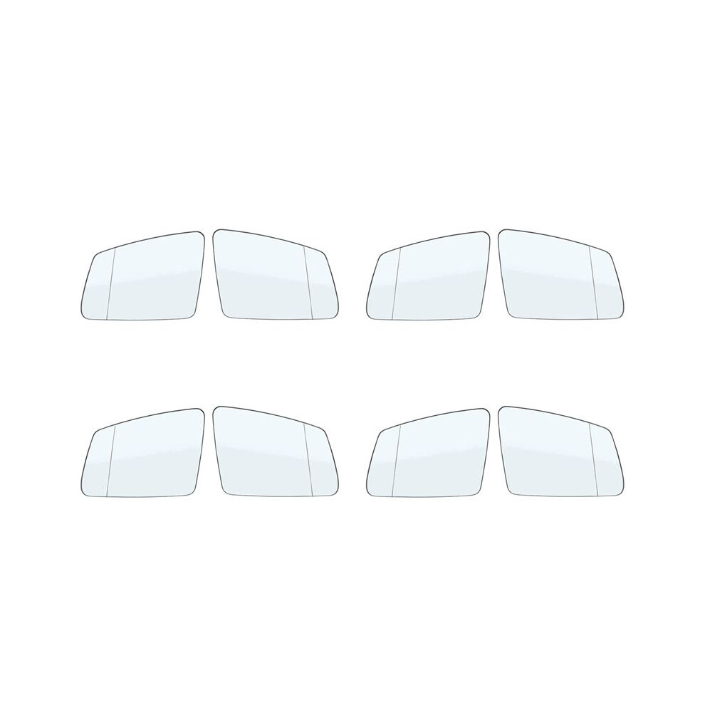 8X Right+Left Side Rearview Mirror Glass Len 2128100521 2128100621 For - A B C E S Gla Glk Class W204 W212 6034127427109