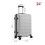 24 Inch ABS Hard Shell Horizontal Layer Texture Luggage Suitcase, Grey 2