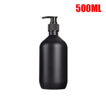 (500ML) Matte Black Liquid Soap Dispenser Refillable Shampoo Conditioner Body Lotion Container for Bathroom Supplies Hotel