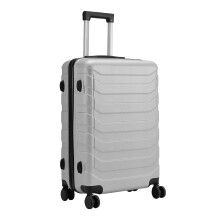 28 Inch ABS Hard Shell Horizontal Layer Texture Luggage Suitcase, Grey