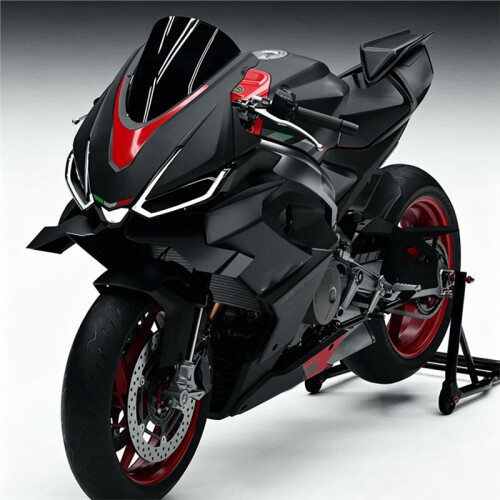 Motorrad Abtrieb Frontspoiler Winglet Aerodynamik Flügel Frontspoiler Kit für  RS660  660 2021-2026 1