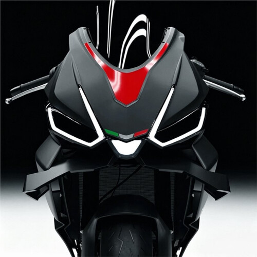 Motorrad Abtrieb Frontspoiler Winglet Aerodynamik Flügel Frontspoiler Kit für  RS660  660 2021-2026 2