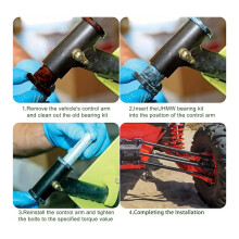 UTV A-Arm Control Arm Bushing and Sleeves Kit for Maverick X3 / 900 / Turbo/X /X /X RC/X MR/MAX, Extreme Duty