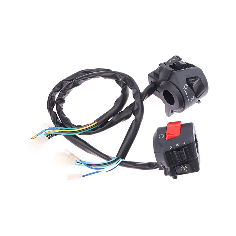 Universal Motorcycle Handlebar Switches With Horn Turn Signal Headlight Electric Starting Handlebar Controller 6031076915305