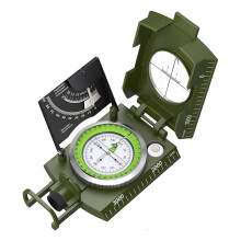 IP65 Lensatic Sighting Compass with Clinometer, Waterproof Navigation Compass for Hiking Survival Camping