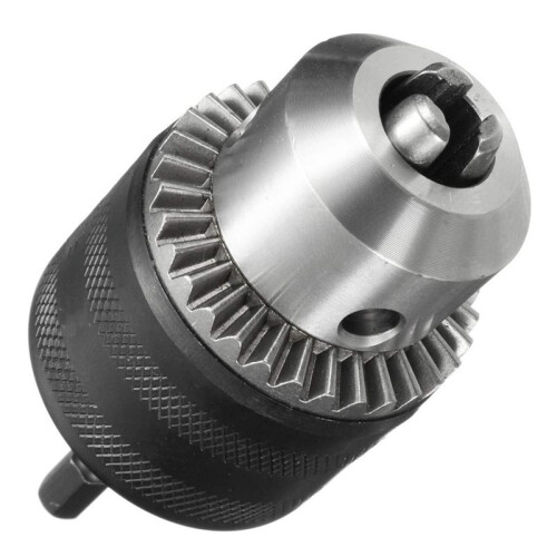 1.5-13mm Precise Drill Chuck Converter 1/2"-20UNF Thread Quick Change Adapter SDS- Round Shank 3-Jaw Key Drill Chuck 2