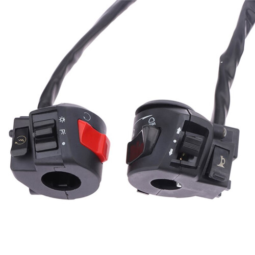 Universal Motorcycle Handlebar Switches with Horn Turn Signal Headlight Electric Starting Handlebar Controller 2