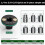 1/4" to 3/8" + 3/8" Quick Socket Set Sleeve Adapter Ultra-Thin Nested Identifiable High-Hardness Impact Converter 4