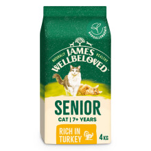 James Wellbeloved Hypoallergenic Dry Cat Food for Senior Cats Turkey 4 kg