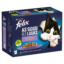 FELIX As Good As it Looks Favourites Selection Wet Cat Food 12x85g