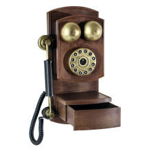 Retro-Style Telephone Rotary Dials Landline Phone Model Retro Wall Mounted Ornament Vintage Style Decor