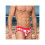 Men'S Polka Dot Print High Stretch Triangle Swim Briefs Red M 3