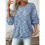 Women'S Marled Waffle Knit Loose Long Sleeve Pullover T-Shirt  S 6