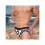 Men'S Polka Dot Print High Stretch Triangle Swim Briefs Black M 4