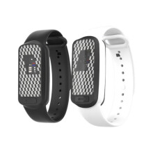 ZwartWitte set van 2 muggenwerende armbanden - Ultrasone waterdichte insectenarmband en muggenverjager voor kinderen en volwassene