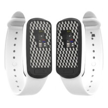 Witte 2-pack muggenwerende polsbandjes - Ultrasone waterdichte insectenarmband voor buitenactiviteiten zoals kamperen en festivals