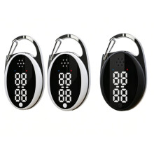 Set van 3 ultrasone muggenverjagers (2 wit, 1 zwart), draagbare elektronische insectenverjager voor buiten en voor het hele gezin.