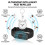 Kit com 3 Pulseiras Repelentes Ultrassônicas Inteligentes em Preto e Branco para Repelir Mosquitos e Insetos - Repelente Eletrônic 6