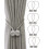 Magnetische Vorhanghalter Silbergrau 2er-Pack   8-pack 1