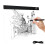 LED Lichtplatte / Zeichenbrett A3 Leuchttisch mit USB 6