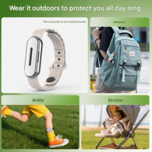 Draagbare armband met essentiële oliën van natuurlijke planten voor buitenactiviteiten en kamperen, verstelbare bescherming voor k