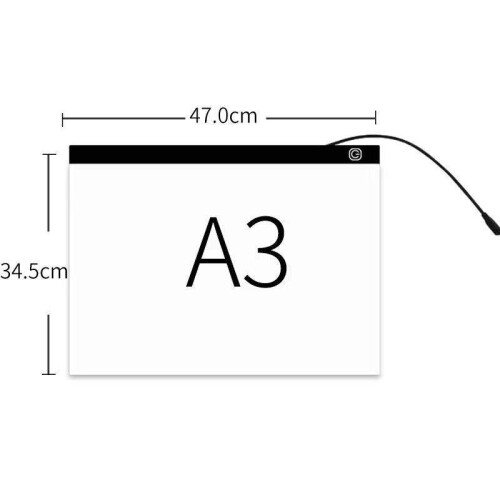 LED Lichtplatte / Zeichenbrett A3 Leuchttisch mit USB 1