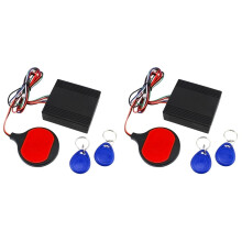 2X Anti Theft Motorcycle Hidden Lock System with Engine Cut Off Immobilizer IC Card Alarm Induction