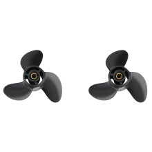 2X Buitenboordmotor Propeller voor Mercury Mariner 4Hp 5Hp 6Hp 7.8X9 Boot Schroef 3 Blade 12 Spline