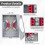 125 Amp Meter Socket 4 Jaw Ringless Meter Base, 600V 1 Phase 3 Wire with Meter Cover Plate for Overhead/Underground Feed 3
