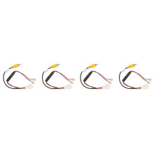 4Pcs 4 Pin Car Reverse Camera Retention Wiring Harness Cable Plug Adapter Connector Fit for