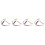 4Pcs 4 Pin Car Reverse Camera Retention Wiring Harness Cable Plug Adapter Connector Fit for 1