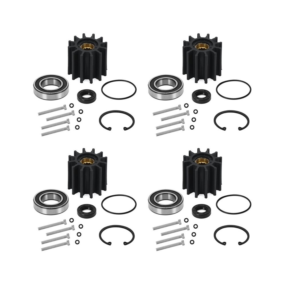 4X Water Pump Kit For Penta Water Sea Pump Rebuild Kit Impeller Seal 21212799 3812519 6034127441495