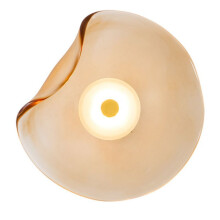 Circular Glass Wall Lamp Nordic Postmodern Bedroom Bedside Living Room Background Wall Decoration Hotel Porch Light