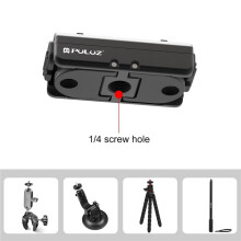 PULUZ Accesorio Magnético de Liberación Rápida para Insta360Ace Pro/X3/ONE X2/ Base Adaptadora Multifuncional Práctica