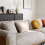 Modern 4-seater Sofa In Light Grey Fabric 4