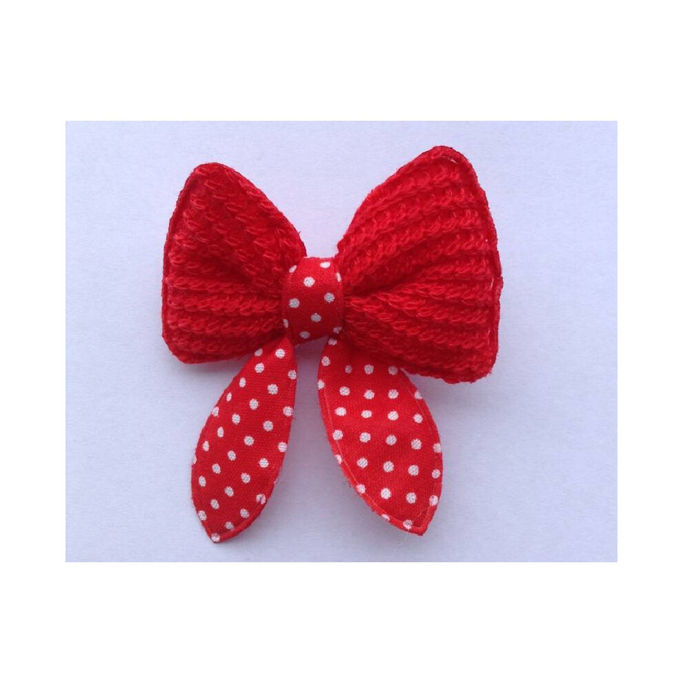 (Red) Knot Hair Butterfly Accessory For Children And Adults With Yarn Material Soft Red 696676127990