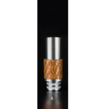 (A)Multi Color Kohlefaser Vape Drip Tip Ersatz Mundstück für Driptip Zerstäuber 510