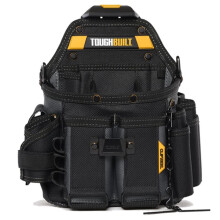 TOUGHBUILT TB-CT-114 Electrician Tool Pouch ClipTech Quick Attach Padded Shoulder Strap Integrated Kickstand 18 Pockets