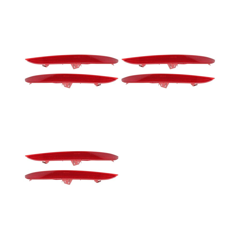 3Pair Rear Bumper Reflector Left & Right Reflective Sheet For X4 F26 Series 2013-2016 63147338807 63147338808 Light 4714032478954