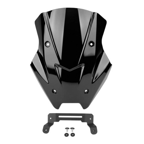 Motorcycle Windshield Molding Wind Deflector Complete Mount Hardware Kit for  150XC Black