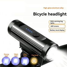 600LM USB Rechargeable Bicycle Front Light Aluminum Alloy Bike Headlight 360 Rotating Lamp