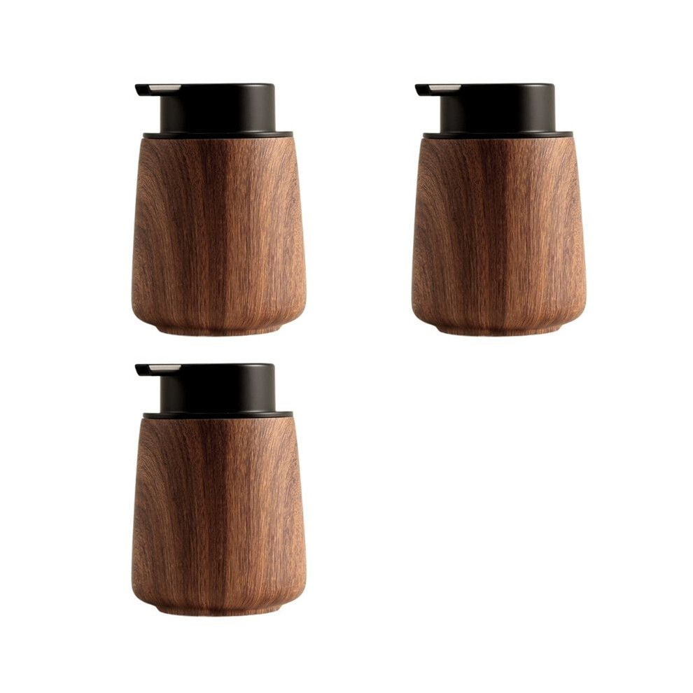 3X Wood Hand Soap Foaming Bottle Shampoo Dispenser Pressure Type Foam Bottle Kitchen Accessories Grain 4712203275562