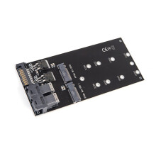 2 Port U.2 SFF-8643 zu M.2 NVMe SSDs Adapterkarte Kleines