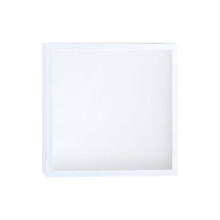 Stylish Square Display Frame With Concealed Compartment-White