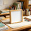 Stylish Square Display Frame With Concealed Compartment-White 3