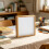 Stylish Square Display Frame With Concealed Compartment-White 9
