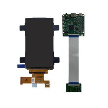 Helles 4,74-Zoll-AMOLED-Display, 300 cd/m², Kontrast 10000 1,